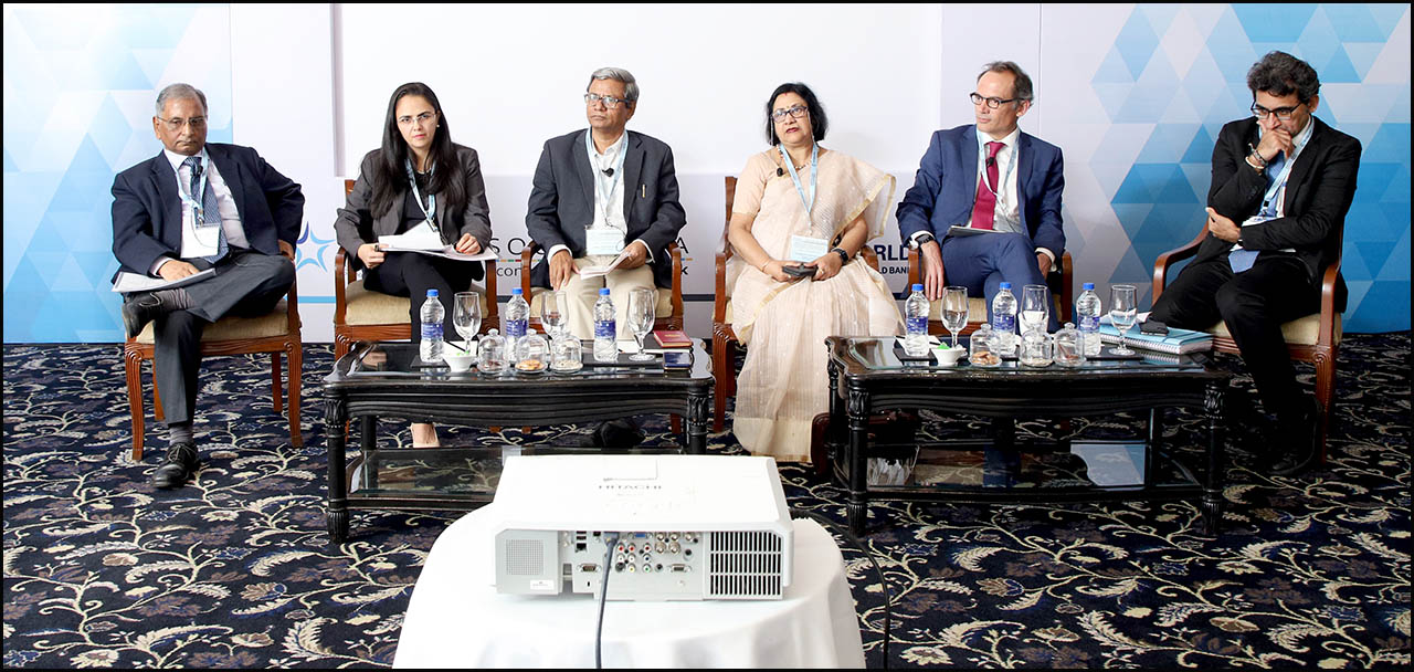 L:R-Anand Sinha, Prachi Mishra, Tamal Bandyopadhyay,  Arundhati Bhattacharya, Alfonso Garcia Mora and  Sajjid Chinoy,
